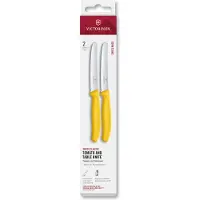 Victorinox Swiss Classic 6.7838.2C1 Tomato &amp; Table Knife, Wavy, Yellow, set of 2 tomato knives