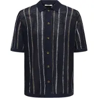 Only & Sons Onstobby Life Rlx Ss Shirt Knit Noos - Navy - XL