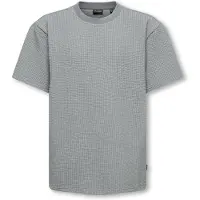 Only & Sons Osjkian Life Rlx Ss Strp Tee Jrs Noos - Grey - 146-152