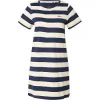 Pepe Jeans Mekko 'LOREN' ecru / tummansininen