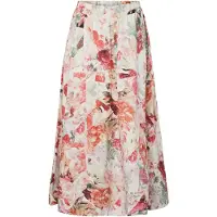 Y.A.S Yasrosalla Hw Long Skirt S. - Cream - 38