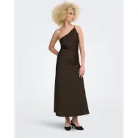 ONLY Onlskye Chigo One Shoulder Dress Wvn Ex - Brown - M