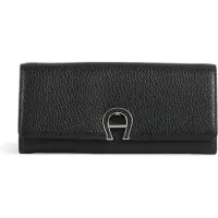 Etienne aigner Fashion Lompakko RFID-suoja Nahka 20 cm Musta