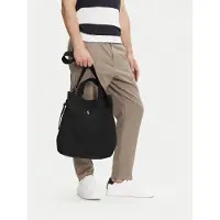 Ralph Lauren Canvas Shopper Tote - Black - ONE SIZE