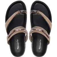 Tamaris Varvastossut taupe / hopea