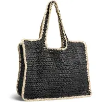 Pieces Pclydia Contrast Shopper - Black - ONE SIZE