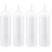 Hobby Hall Ketsuppi imupullo, 500ml/16 oz, 4 kpl, plastisti, läpinäkyvä