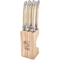 Laguiole -Grillknive Sæt Med 6 - Cream - L11CM