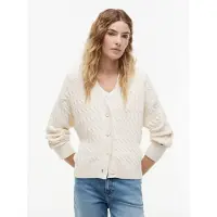 Tommy Hilfiger Neuletakki 'Cable Oversized' norsunluu