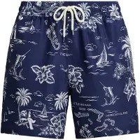 Ralph Lauren 5.75-Inch Traveler Polo Bear Swim Trunk - Navy - XL