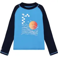 Color Kids Kids' T-Shirt L/S With Chest Print Azure Blue 134
