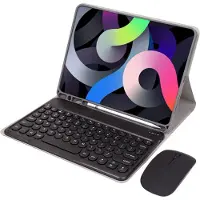 INF Bluetooth-näppäimistökotelo hiirellä, yhteensopiva Samsung Galaxy Tab A9+ 11 tuuman kanssa - Musta