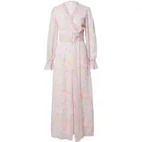 Vila Viemma L/S Belt Maxi Dress/Dc/Ka - Pink - 34
