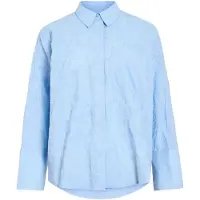 ROUGE EDIT Rouemma L/S Oversized Shirt/Pf - Blue - 40