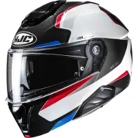 HJC i91 Felio MC21 Flip-Up Kypärä Valkoinen/ininen/Punainen unisex, size S