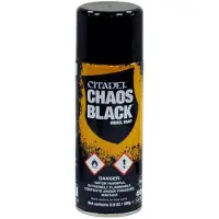 Warhammer Chaos Black Spray Akryylimaali