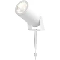 Maytoni LED-maapiikkikohdevalo Bern, valkoinen, alumiini, IP65 Bern, Valkoinen/opaali, Alumiini