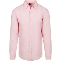 BOSS for man. 50567579 Relegant 6 pink shirt (XXL), Casual, Linen, Long sleeve