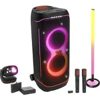 JBL Partybox 720 EasySing mikeillä + 2 x akku + PartyLights