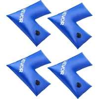 Vevor Kulma-allasvesiletkut, 4 kpl 570 x 565 mm, Kulmaiset talvivesipussit vuotamattomalla kierrekorkilla, 0,4 mm kestävää PVC:tä, kylmänkestävät painot maanalaisiin uima-allaspeitteisiin