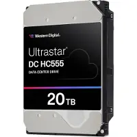 Western Digital WD Ultrastar DC HC555 3.5" 20 Tt, 7200 RPM, 512 MB, 550 WRL, SATA III -kovalevy (yrityskäyttöön)