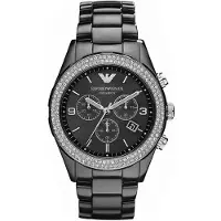 Emporio Armani Emporio Ceramica Ladies Watch helmiäistä Dial Keraaminen hihna AR1455