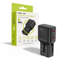 Mobile Origin 45W Travel Adapter - EU/US/UK/AU PW26 - black