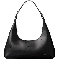 Calvin Klein Emblem Aop Perfor Lthr Bag - Black - ONE SIZE