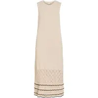 Vila Vizinnia S/L Detail Long Knit Dress - Black - M