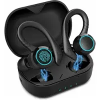 Mtp Products Vedenkestävät langattomat urheilukuulokkeet kosketusohjauksella - musta