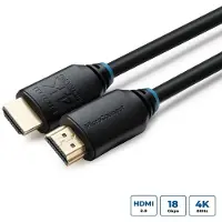 Microconnect HDMI 2.0 -kaapeli, jossa Ethernet, 4K, 7,5 m, musta