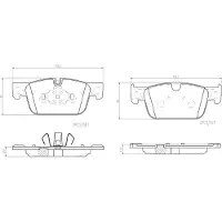 Brembo Jarrupalasarja (4kpl), levyjarru P86028NX