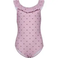 Hummel Hmljr Bee Aop Frill Swimsuit - Pink - 98