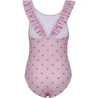 Hummel Hmljr Bee Aop Frill Swimsuit - Pink - 104