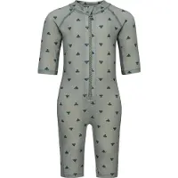 Hummel Hmlmini Bee Aop Swimsuit 3/4 Sl - Grey - 86