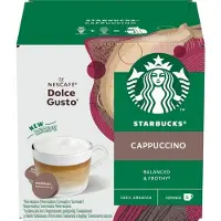 Starbucks NESCAFÉ Dolce Gusto Cappuccino -yhteensopivat kahvikapselit, 6 + 6 kappaletta.