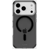Holdit MagSafe iPhone 17 Pro läpinäkyvä suojakuori (musta)