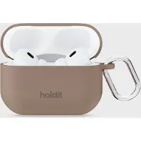 Holdit Silicone Case Solid Airpods Pro 1&2 - Brown - AIRPODS PRO 1&2