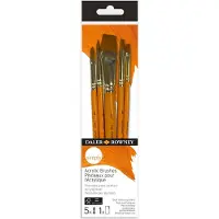 Daler Rowney Simply Acrylic sivellinsetti 5kpl