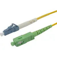 Deltaco – OS2 Fiber cable, LC - SC, simplex, UPC/APC, 0,5m (LCSC-05-SUA)