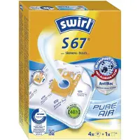 Swirl S 67 / 99775 Pölynimuripussit - 4 kpl. + 1 kpl. suodatin - Siemens, Bosch...