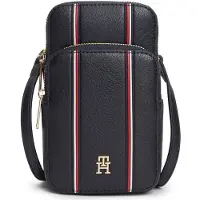 Tommy Hilfiger for woman. AW0AW18659 Marine Icon Shoulder Bag (OSFA), Casual, Polyurethane, Navy