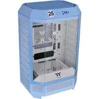 Thermaltake The Tower 300, Micro Tower, PC, Sininen, mikro ATX, Mini-ITX, SPCC, Karkaistu lasi, 21 cm (CA-1Y4-00SFWN-00)