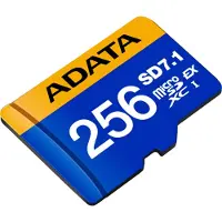 ADATA A-DATA 256 Gt MicroSDXC UHS-II U3 V30 -muistikortti, sininen, keltainen