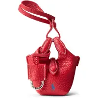 Ralph Lauren for woman. 427P17791003 Shiny Drum Bag (OSFA), Red, Casual, Leather