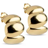 Enamel Copenhagen Hoops, Melia Chunky - Gold - ONE SIZE