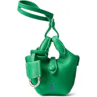 Ralph Lauren for woman. 427P17791001 Shiny Drum bag green (OSFA), Casual, Leather