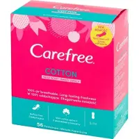 Carefree Puuvillahousunsuojat raikas tuoksu 56 kpl