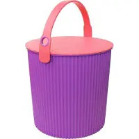 SmartaSaker Kannellinen ämpäri 20 l, Omnioutil, liila/pinkki