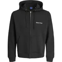 Jack & Jones Jornorrebro Emb Sweat Zip Hood Noos - Black - M
